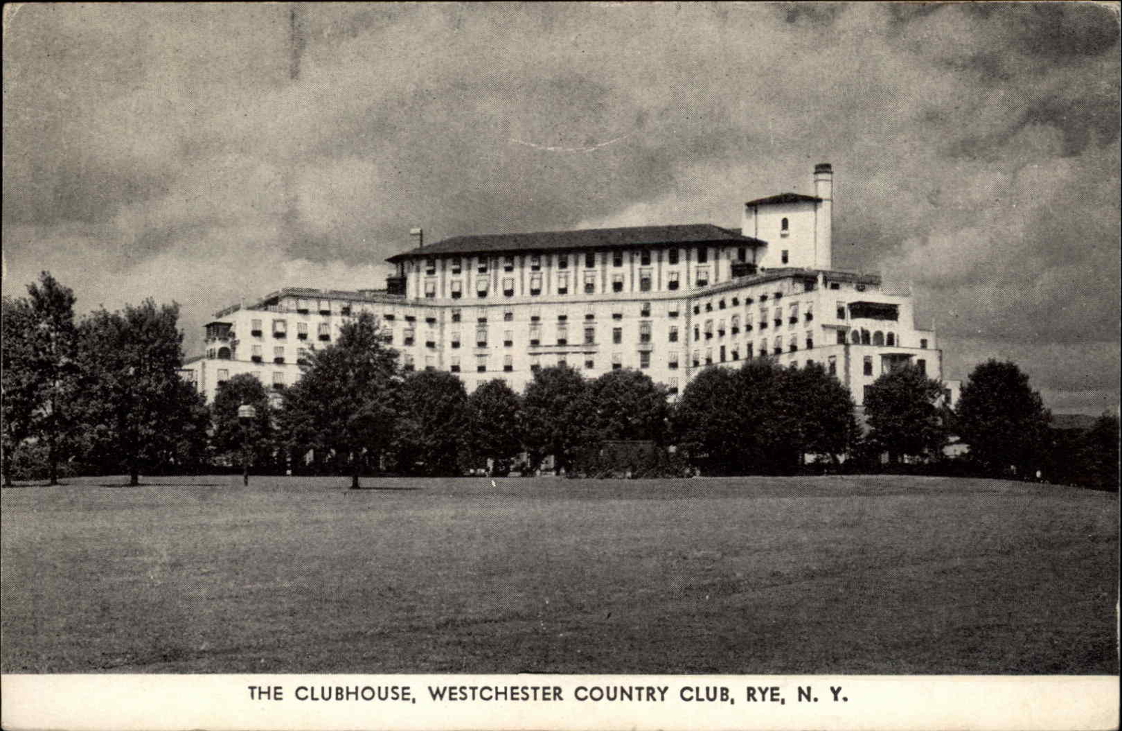 Rye New York NY Clubhouse Country Club c1930s-40s Postcard Rye New York NY Clubhouse Country Club c1930s-40s Postcard