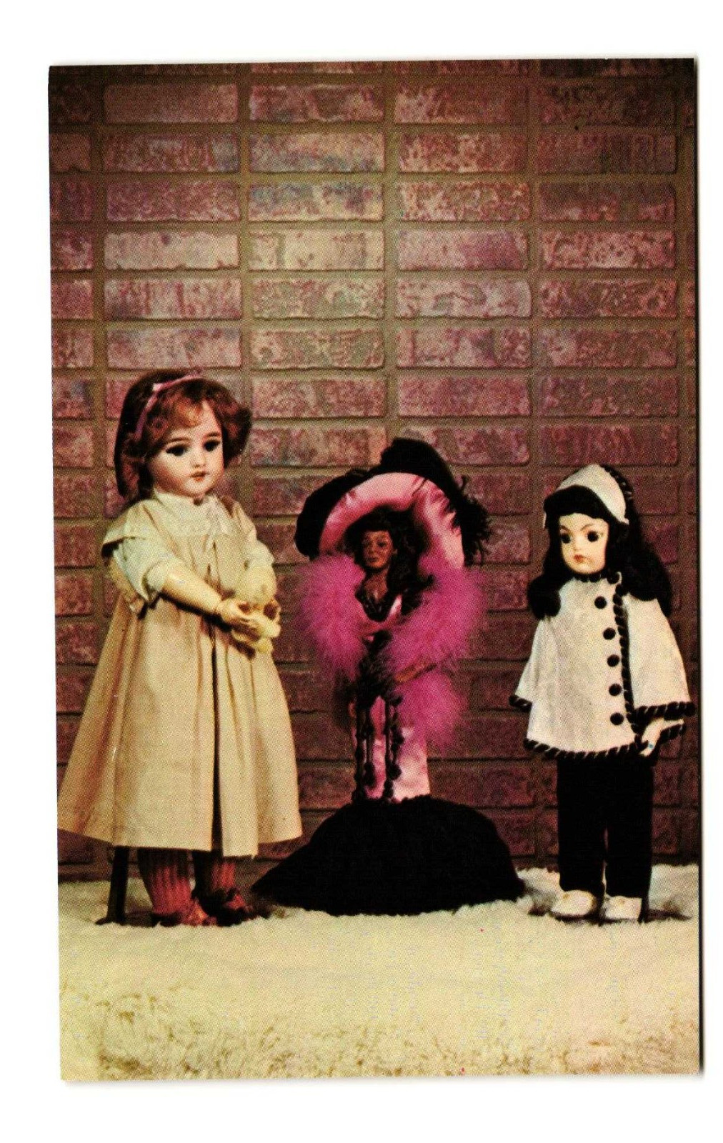 Antique dolls vintage postcard unposted