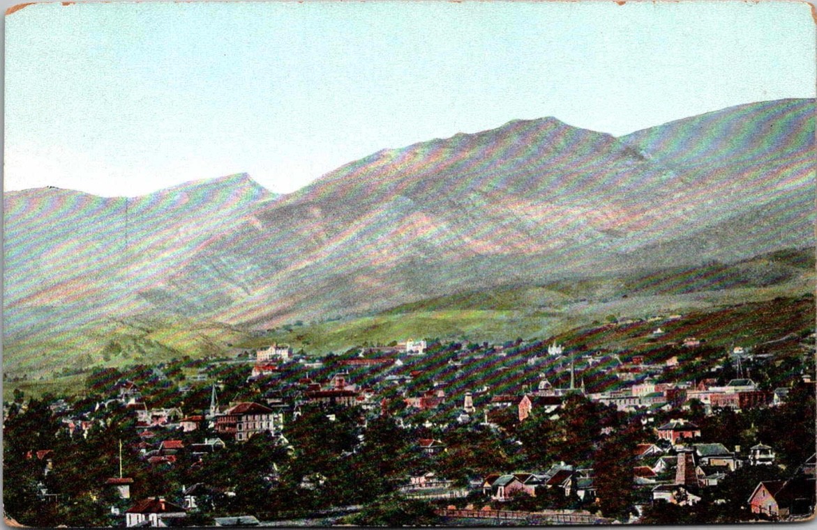 c1908 Birdseye View Santa Barbara California CA M Rieder Litho Postcard c1908 Birdseye View Santa Barbara California CA M Rieder Litho Postcard