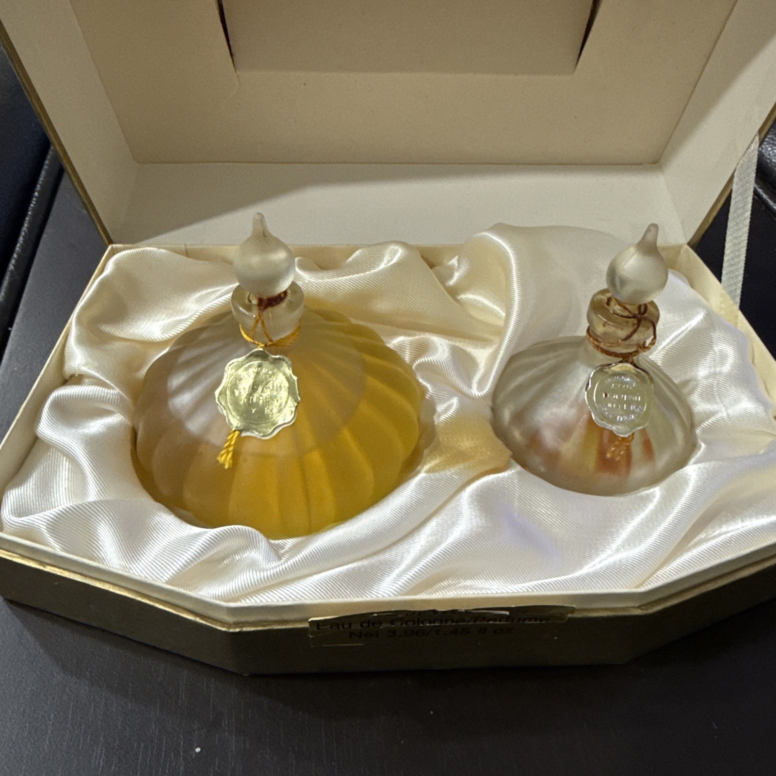 VINTAGE RUSSIA USSR ANTIQUE SOVIET Vintage Perfume Set Blue Casket
