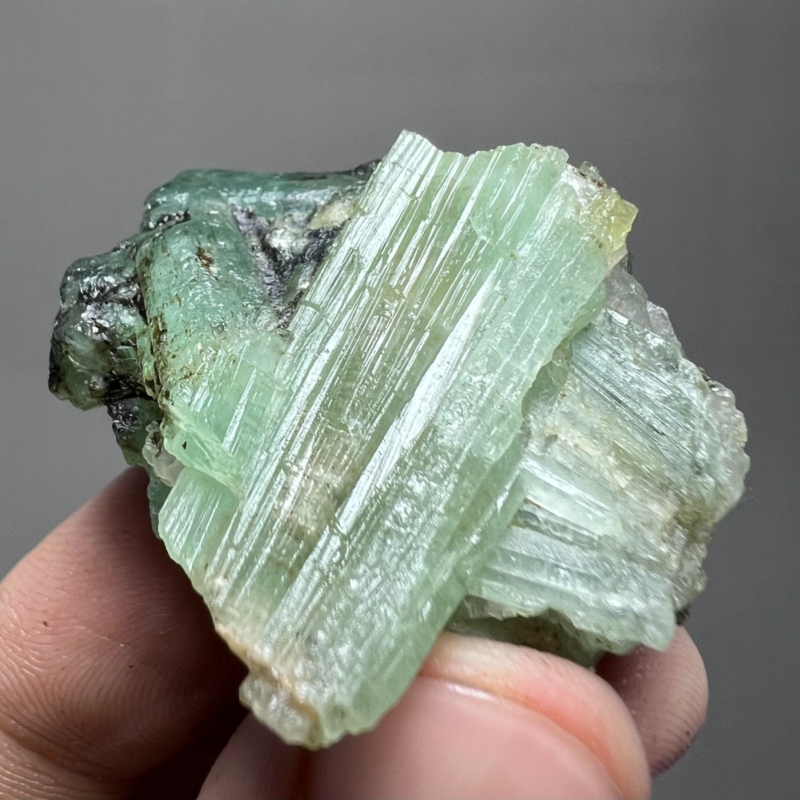 166ct EXTRA Fine Natural Emerald Crystal Cluster - Matrix Specimen Chitral PAK
