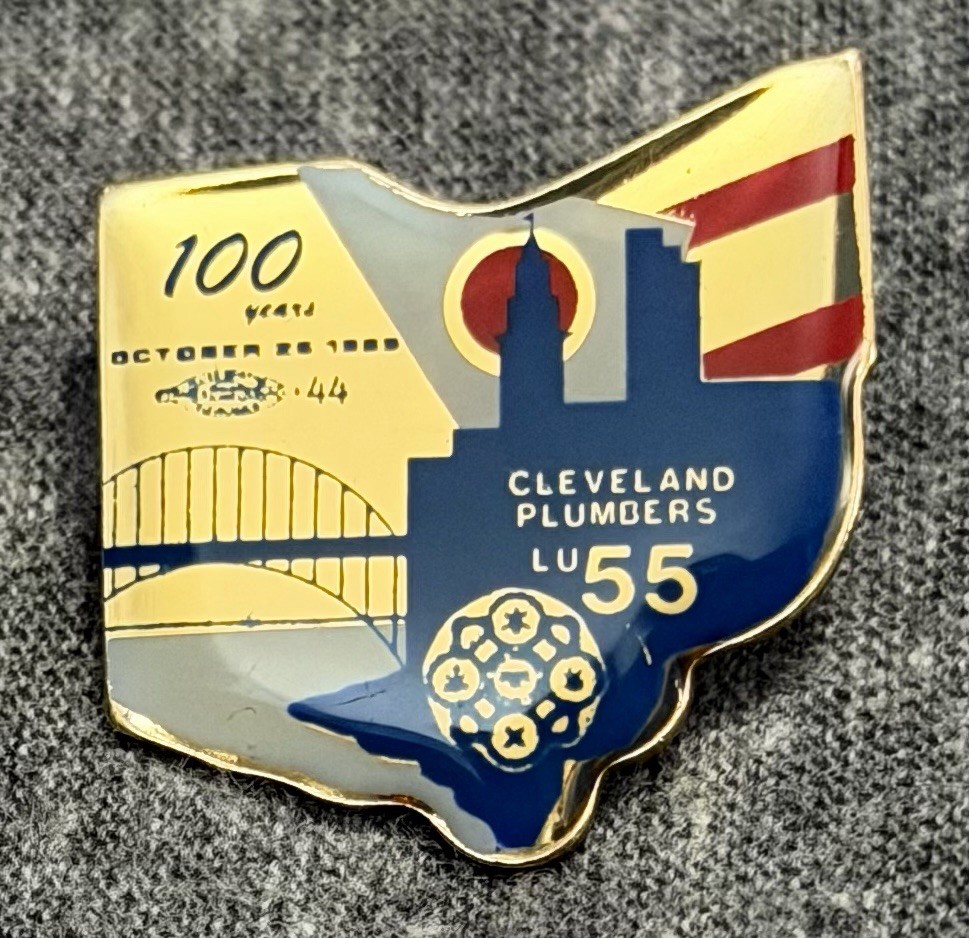 VTG UA Local 55 Pin Cleveland Ohio Plumbers PipeFitters Steamfitters