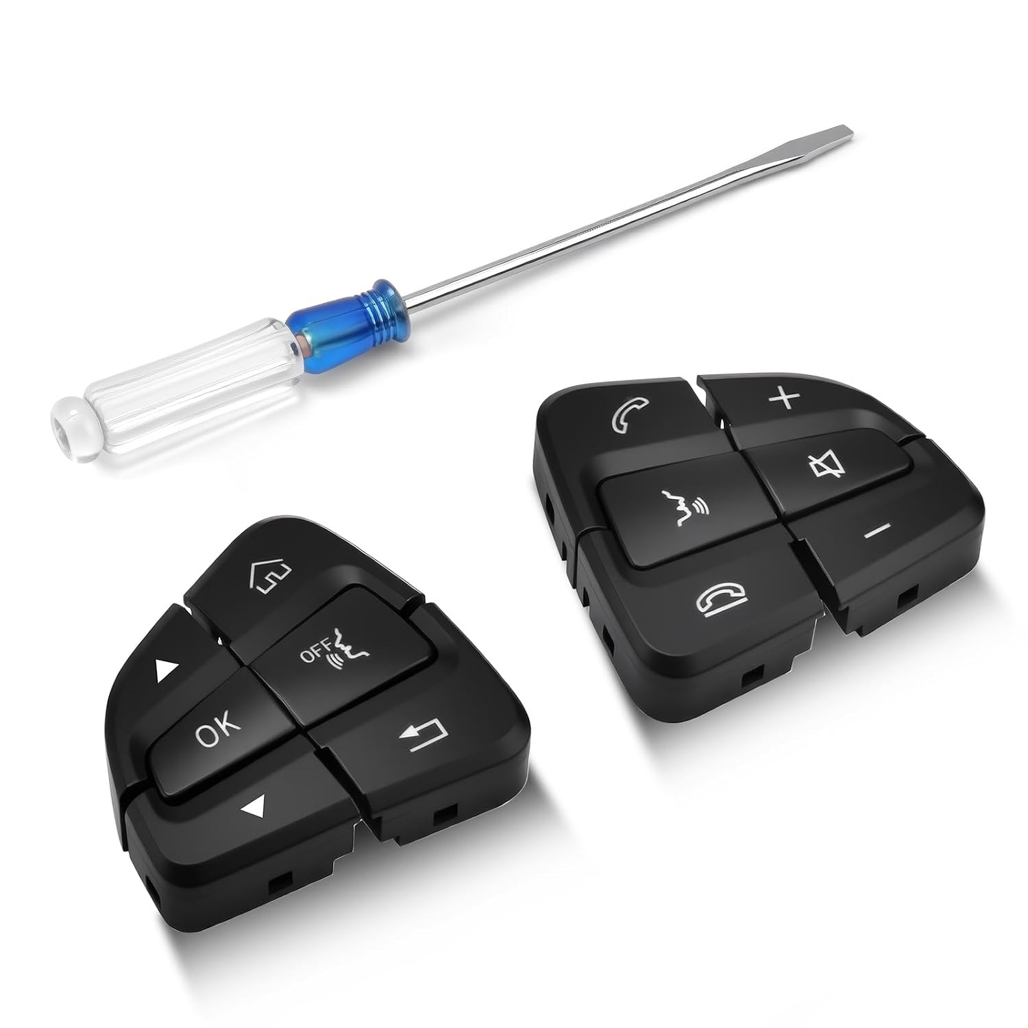 compatible 12Pcs Steering Wheel Buttons Fit for 2016-2018 C250 C300 C350 2017-20 compatible 12Pcs Steering Wheel Buttons Fit for 2016-2018 C250 C300 C350 2017-20