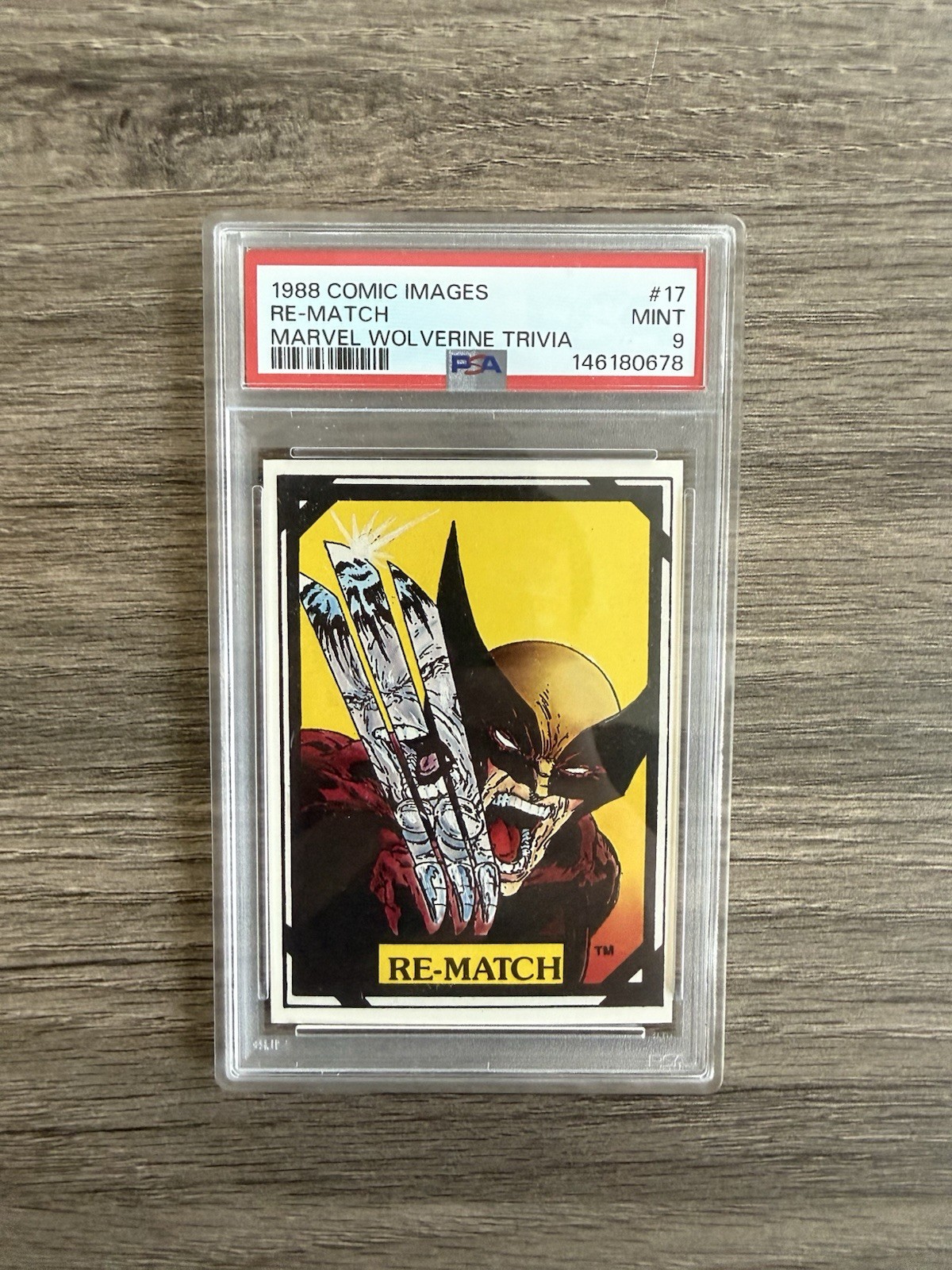 Re-Match - 1988 Comic Images Marvel Wolverine #17 PSA 9 RARE Card