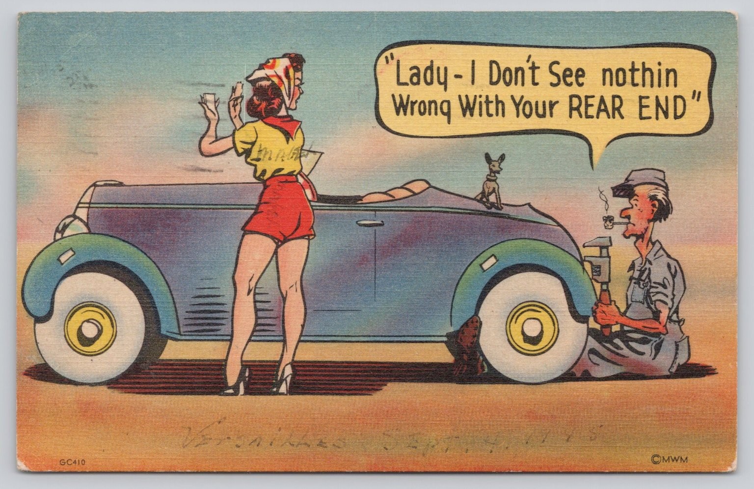 Vintage MWM Humorous Cartoon Postcard \ Vintage MWM Humorous Cartoon Postcard \