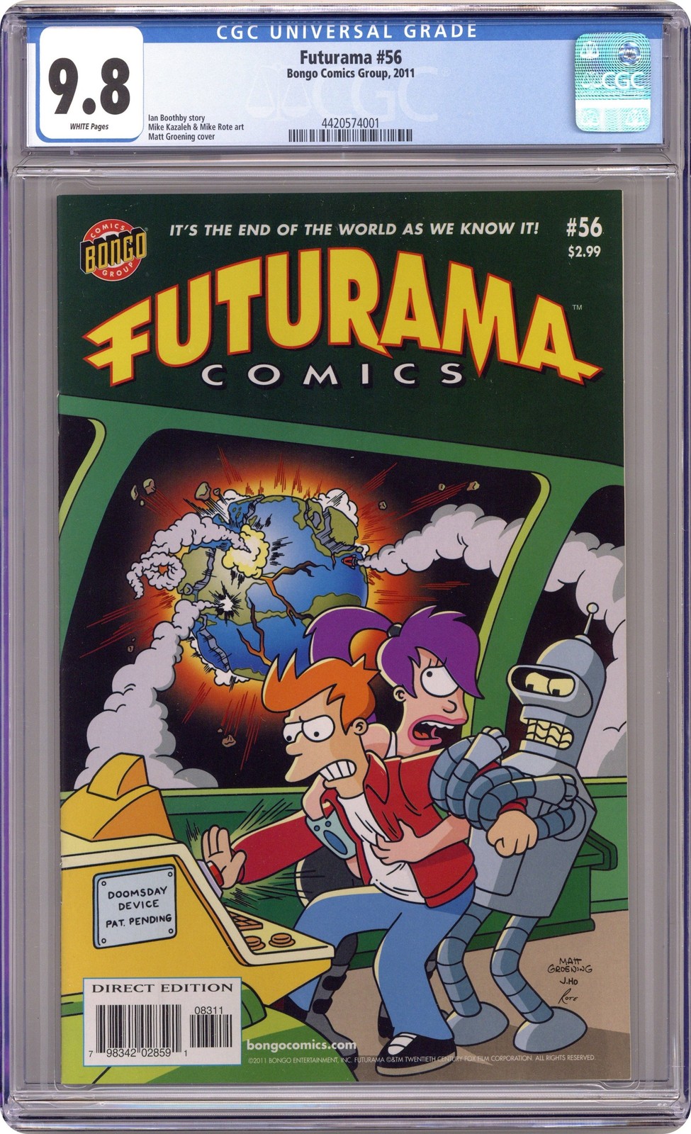 Futurama Comics #56 CGC 9.8 2011 4420574001