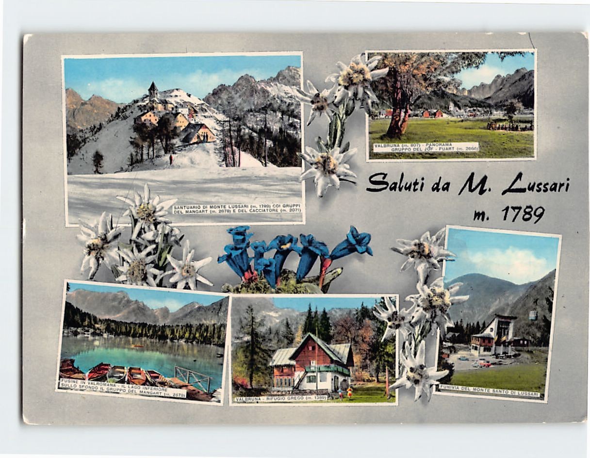 Postcard Saluti da M. Lussari Italy