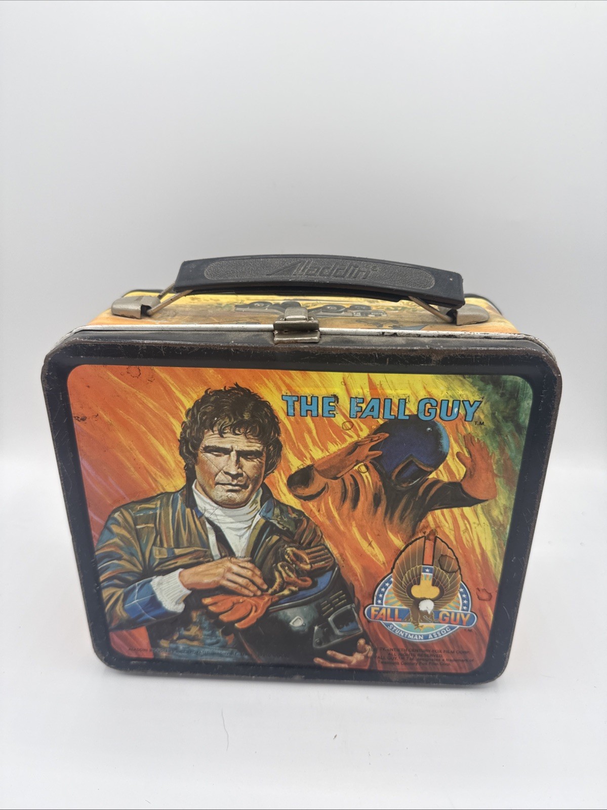 1981 The Fall Guy Lunchbox no/Thermos Metal Colt Seavers TV Show 