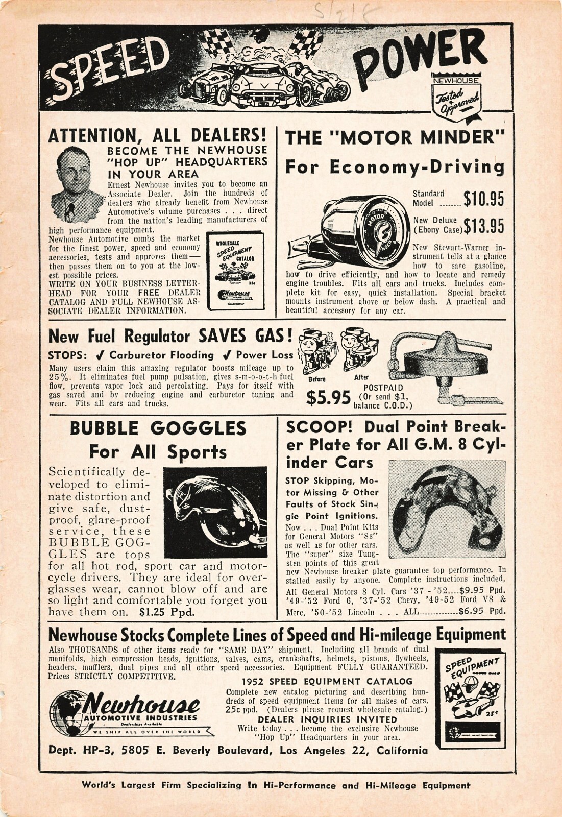 Newhouse Automotive Industries Los Angeles California Vtg Mag Multiple Print Ads