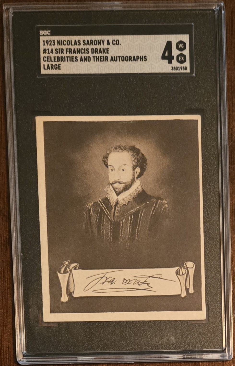 1923 Nicolas Sarony, Francis Drake, SGC 4 [Celebrities & Autographs] Buy It Now