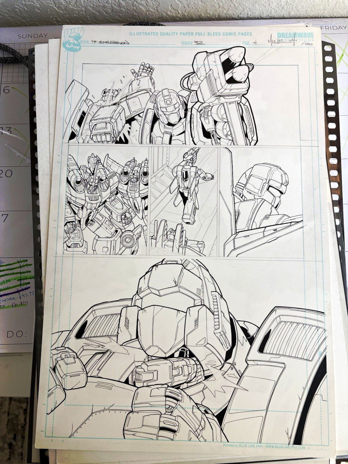 Transformers: Energon unreleased page done by Alex Milne
