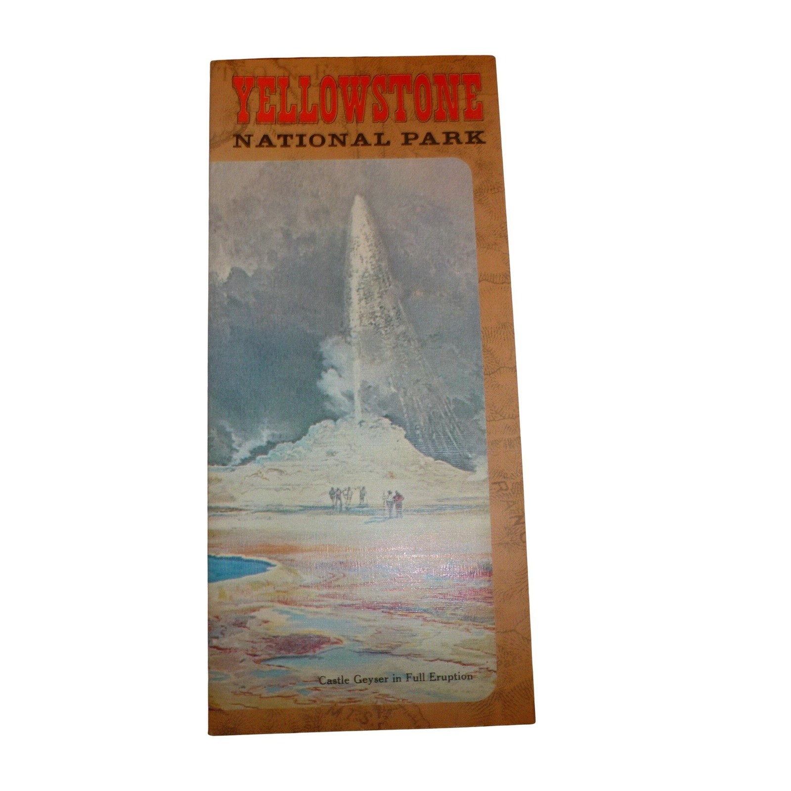 1968 Yellowstone National Park Brochure Map Thomas Moran Art Lodging Rates 1968 Yellowstone National Park Brochure Map Thomas Moran Art Lodging Rates