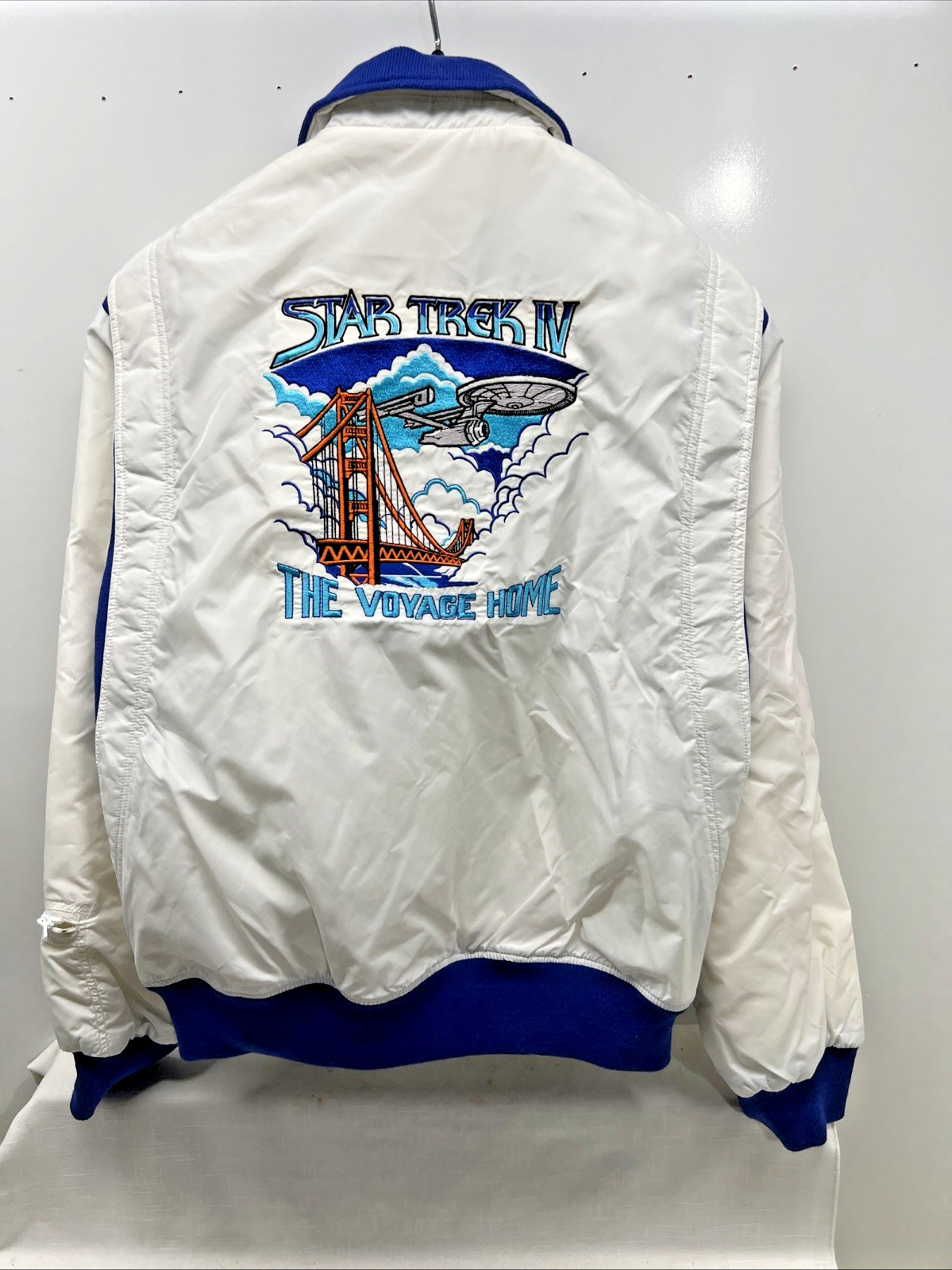 Paramount Star Trek IV The Voyage Home 1986 Production Crew Zip Jacket Medium Paramount Star Trek IV The Voyage Home 1986 Production Crew Zip Jacket Medium