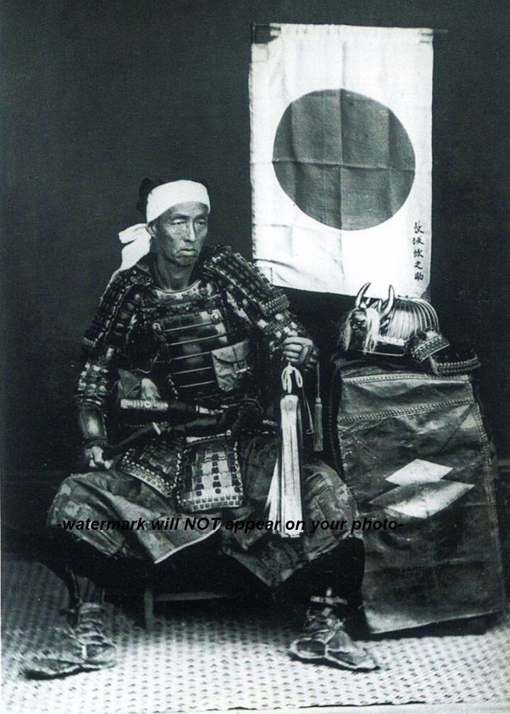 Japanese Samurai Warrior PHOTO 1870s Retired Fighter