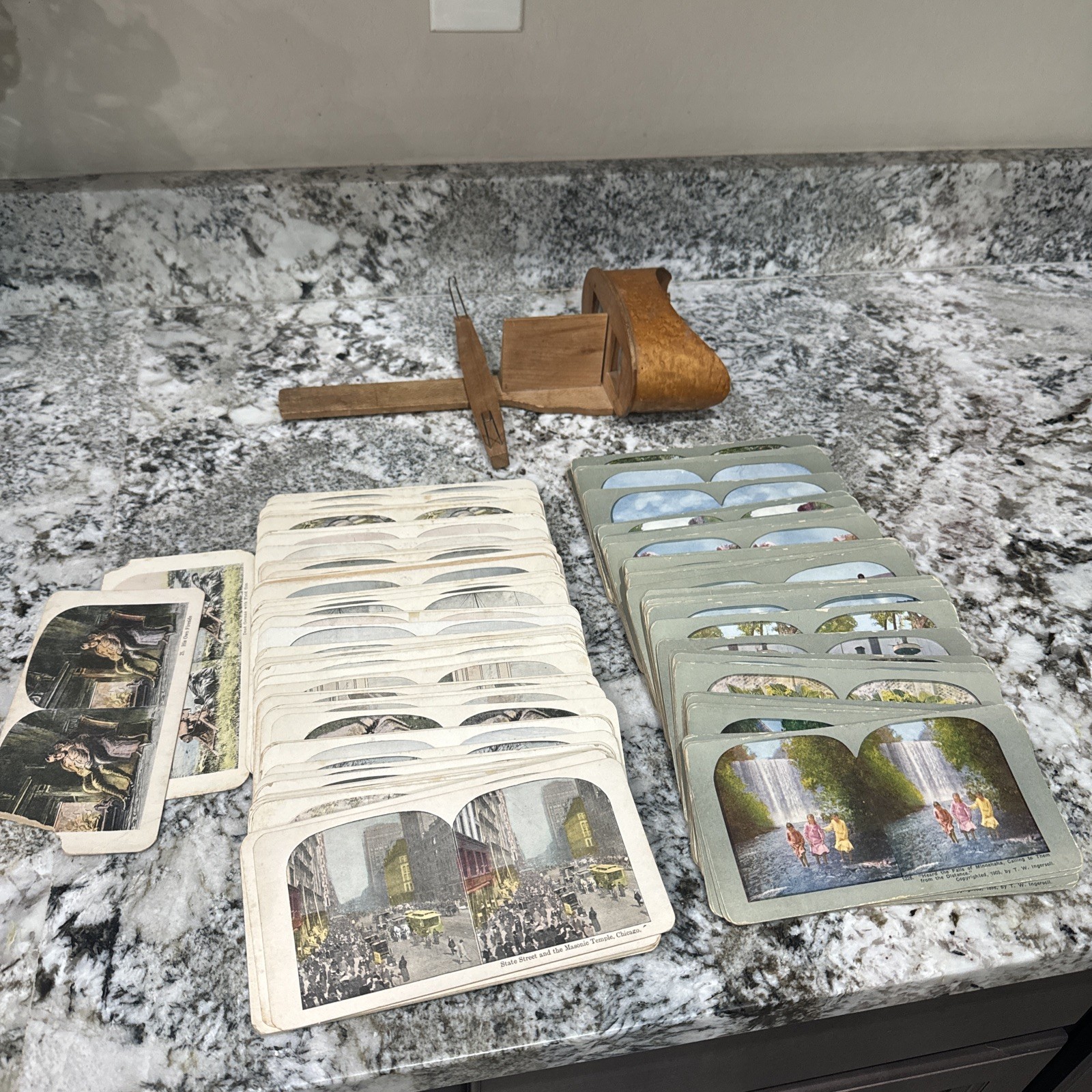 Vintage Antique 80s 90s Stereoscope 170+ Stereoview Cards Lot World War Civil Vintage Antique 80s 90s Stereoscope 170+ Stereoview Cards Lot World War Civil