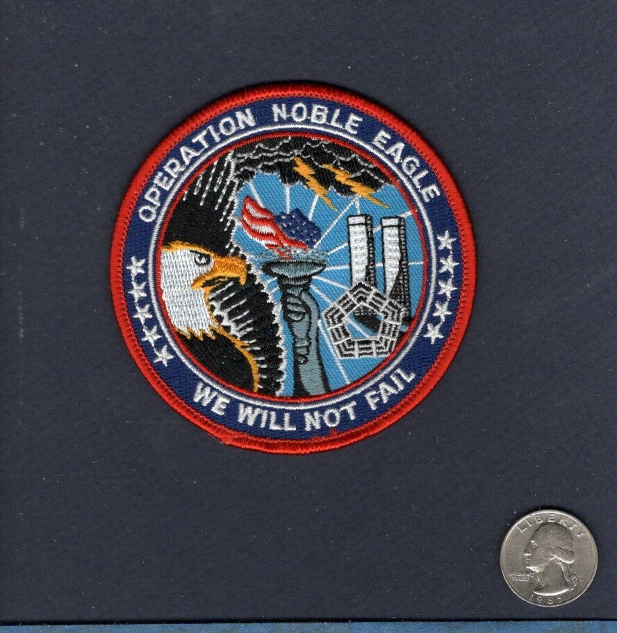 Operation Noble Eagle USAF NAVY USMC US ARMY USCG Veteran Jacket Patch Operation Noble Eagle USAF NAVY USMC US ARMY USCG Veteran Jacket Patch