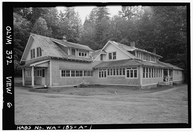 Lake Crescent Barnes Point WA Rosemary Inn Lodge 1910s Olympic National Forest