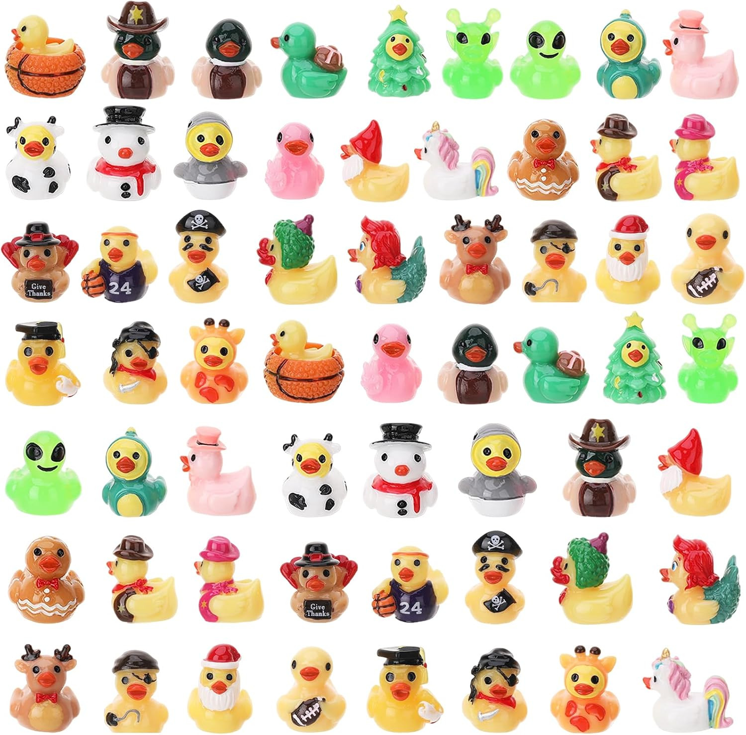 60Pcs Mini Resin Animal Ducks, Tiny Ducks for Hiding | Miniature Duck 60Pcs Mini Resin Animal Ducks, Tiny Ducks for Hiding | Miniature Duck