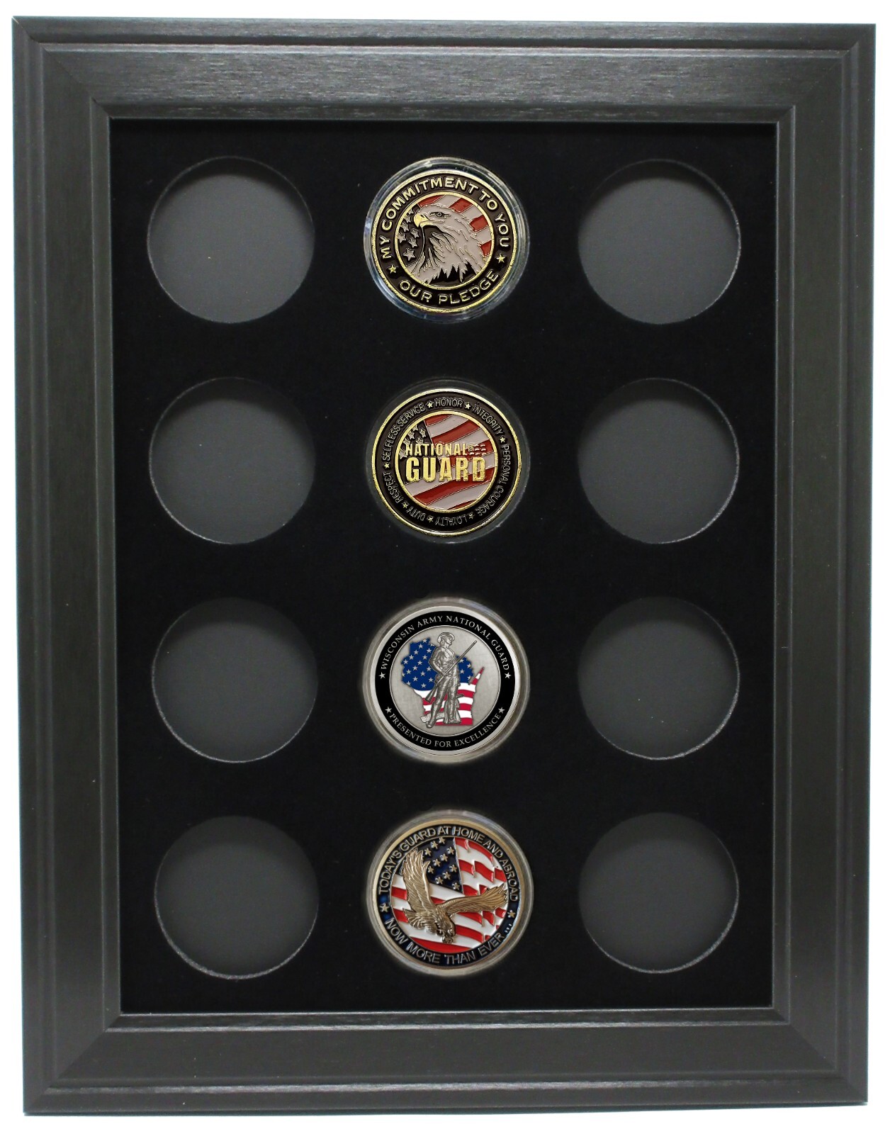 12 MILITARY CHALLENGE COINS (NOT INCLUDED) WALL DISPLAY PICTURE FRAME 9\ 12 MILITARY CHALLENGE COINS (NOT INCLUDED) WALL DISPLAY PICTURE FRAME 9\