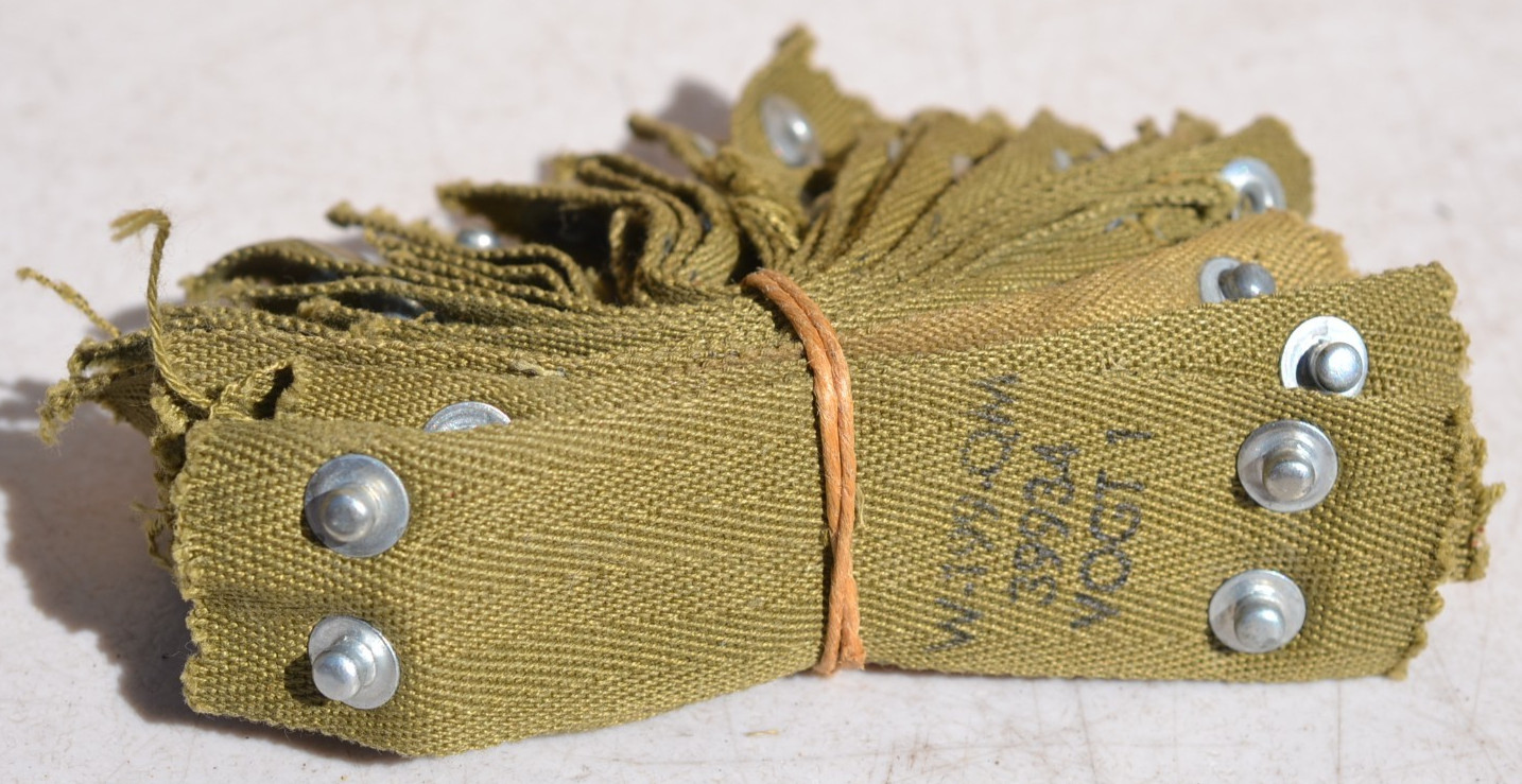 US ARMY M-1 HELMET LINER NAPE STRAP VOGT. SIZE 1 MAKER STAMP US ARMY M-1 HELMET LINER NAPE STRAP VOGT. SIZE 1 MAKER STAMP