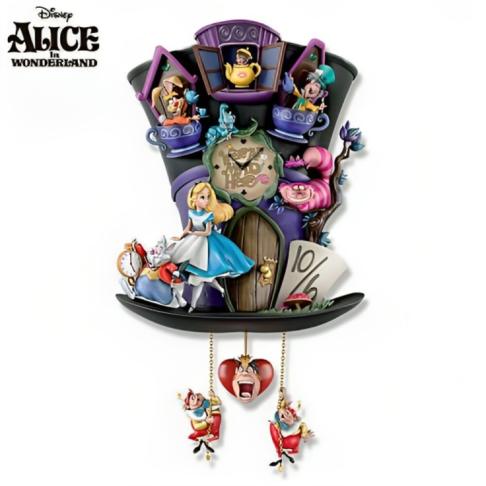 Bradford Exchange Disney Alice in Wonderland Mad Hatter Light Up Cuckoo Clock Bradford Exchange Disney Alice in Wonderland Mad Hatter Light Up Cuckoo Clock