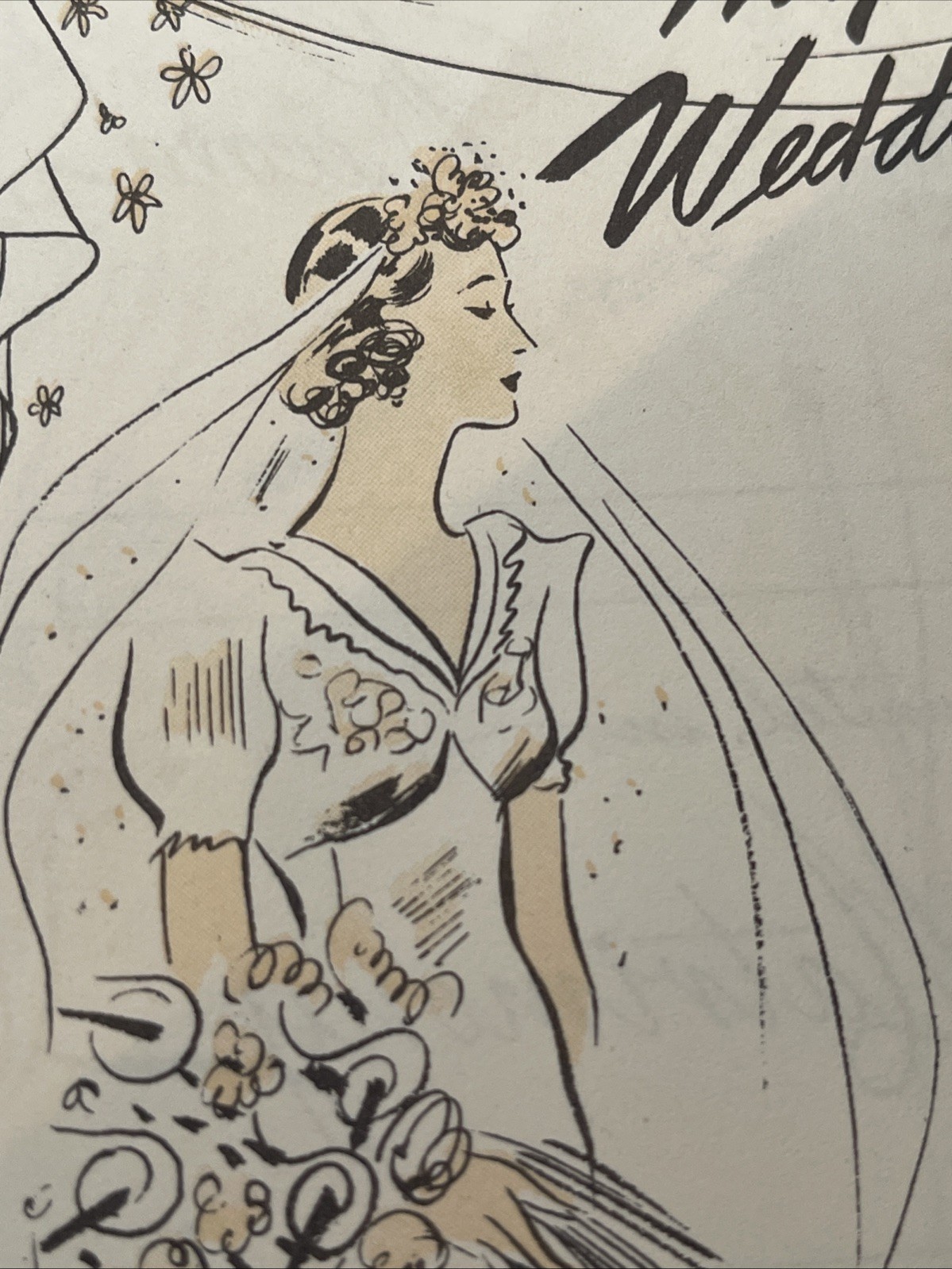 Antique 1939 Unused Wedding Memories Illustrated Booklet Hotel Syracuse 