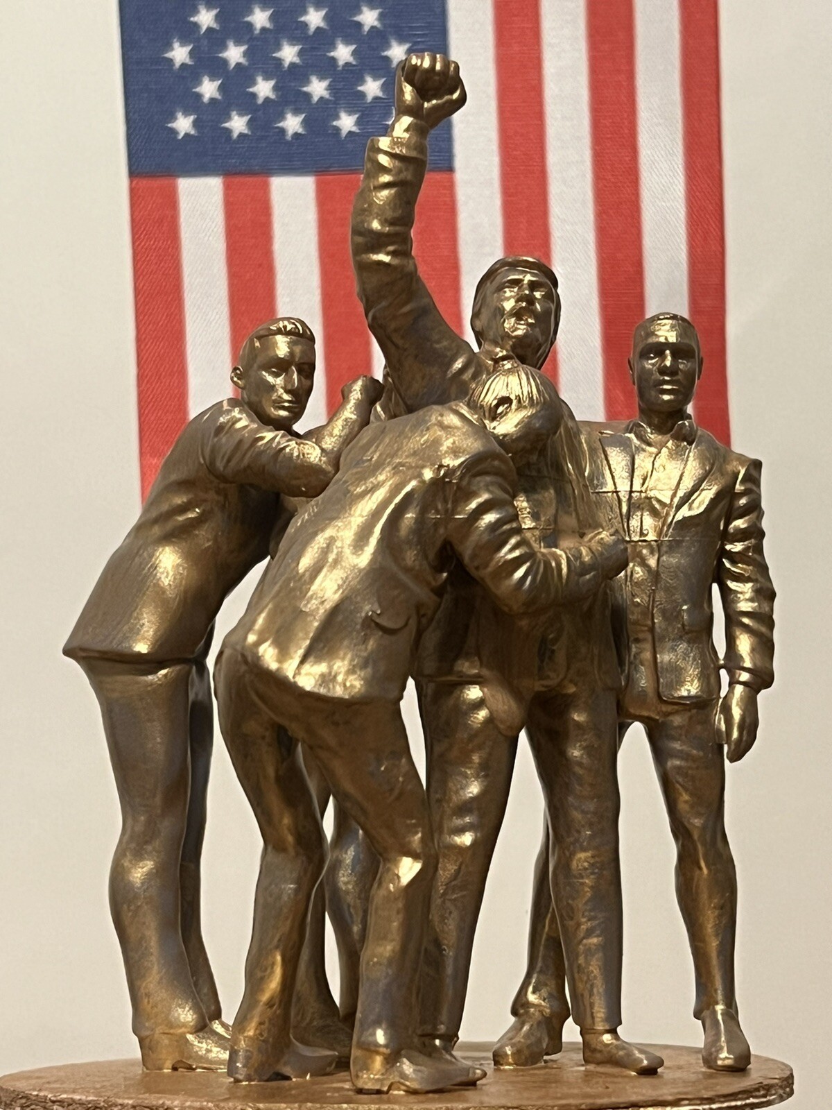Trump FIGHT Statue - Butler, PA Rally - Trump with Secret Service Agents 4 inch