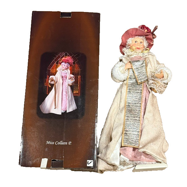 Vintage Kurt Adler Jacqueline Kent Faces Christmas Caroler Doll Figurine Colleen