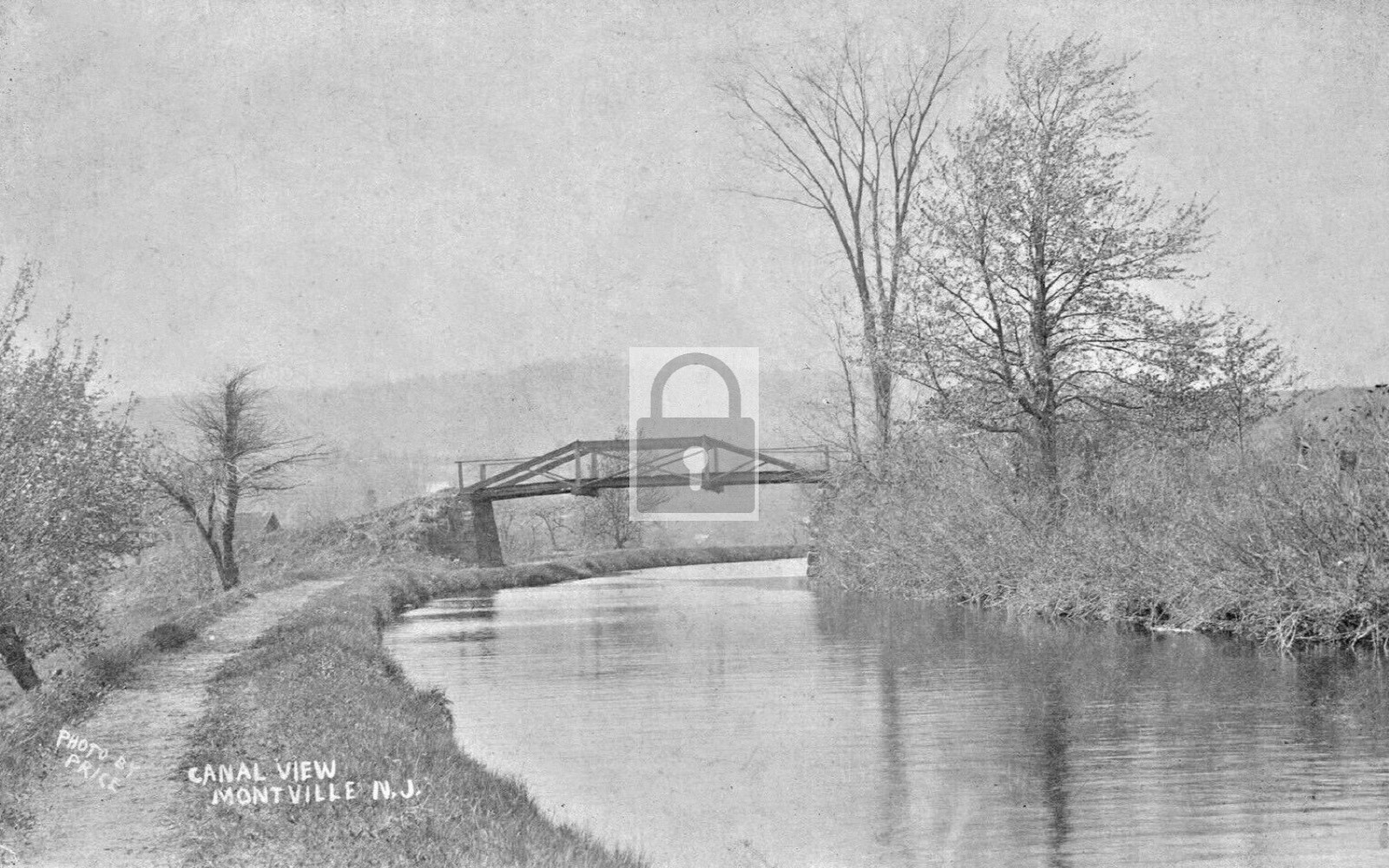 Canal Bridge Montville New Jersey NJ - Reprint