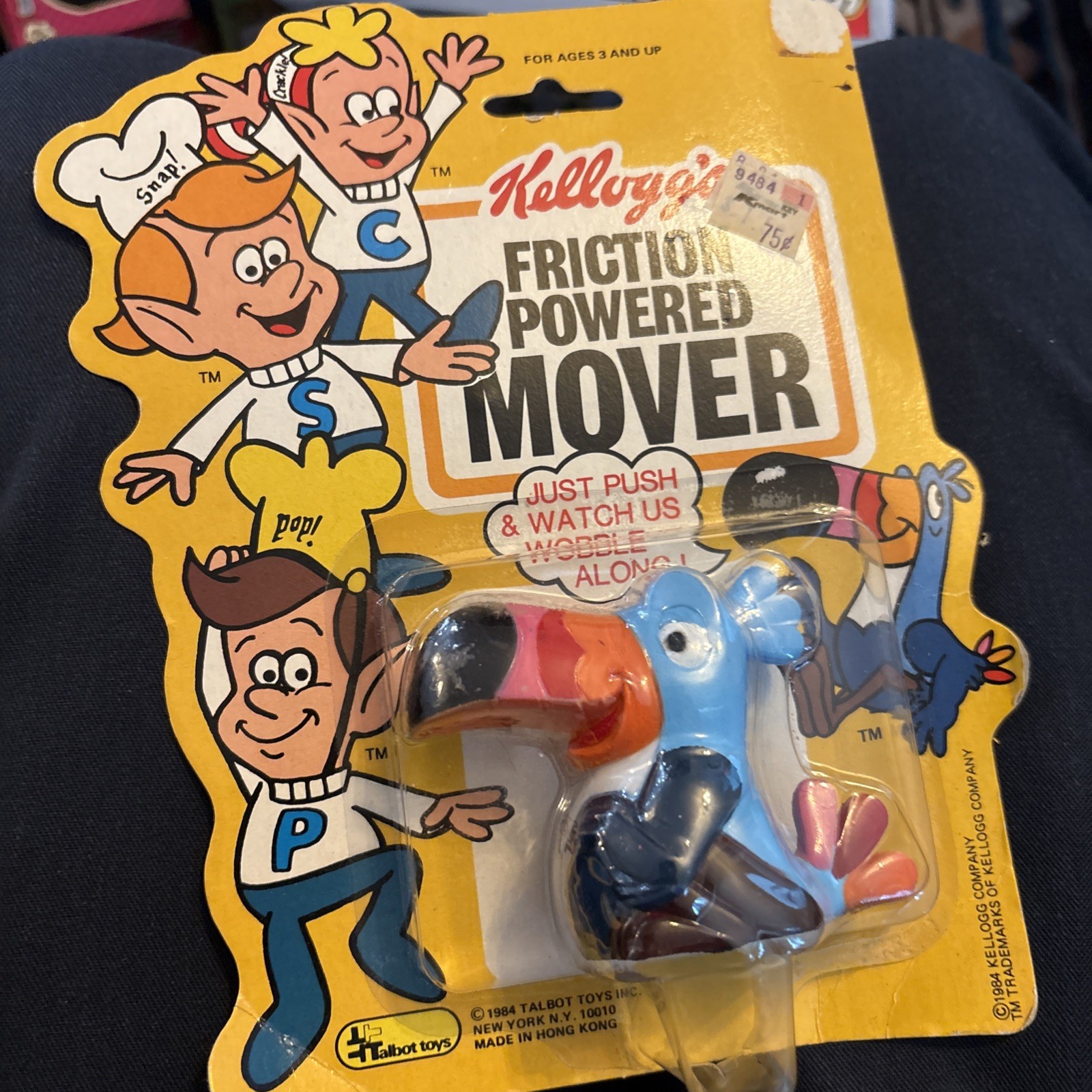 Kellogg's Friction Powered Mover Toucan Sam NOS New Vintage Kellogg's Friction Powered Mover Toucan Sam NOS New Vintage