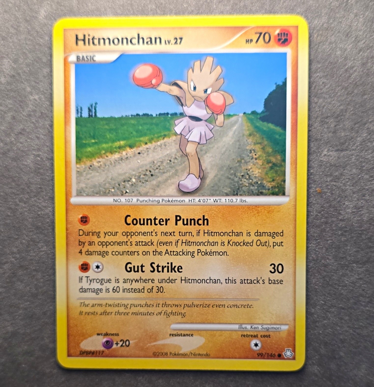 Hitmonchan 99/100 Stormfront Regular Rare 70 HP English Pokémon TCG (2008) Hitmonchan 99/100 Stormfront Regular Rare 70 HP English Pokémon TCG (2008)