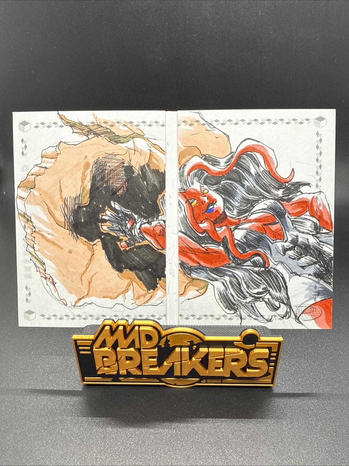 2017 Upper Deck Marvel Premier Red She Hulk 1/1 Sketch Booklet Emanuel Braga 2017 Upper Deck Marvel Premier Red She Hulk 1/1 Sketch Booklet Emanuel Braga
