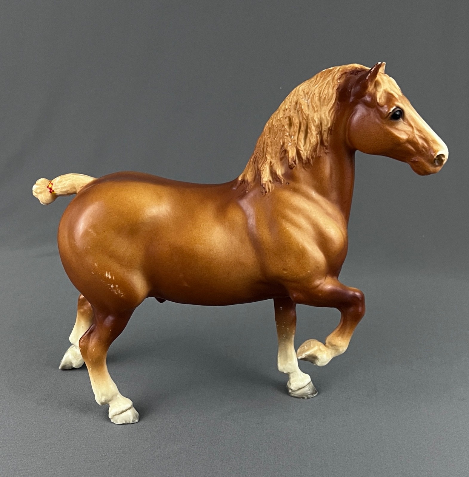 Vintage 1965-80 Breyer Molding Co Horse Belgian Chestnut #94 Traditionals 9.5 in