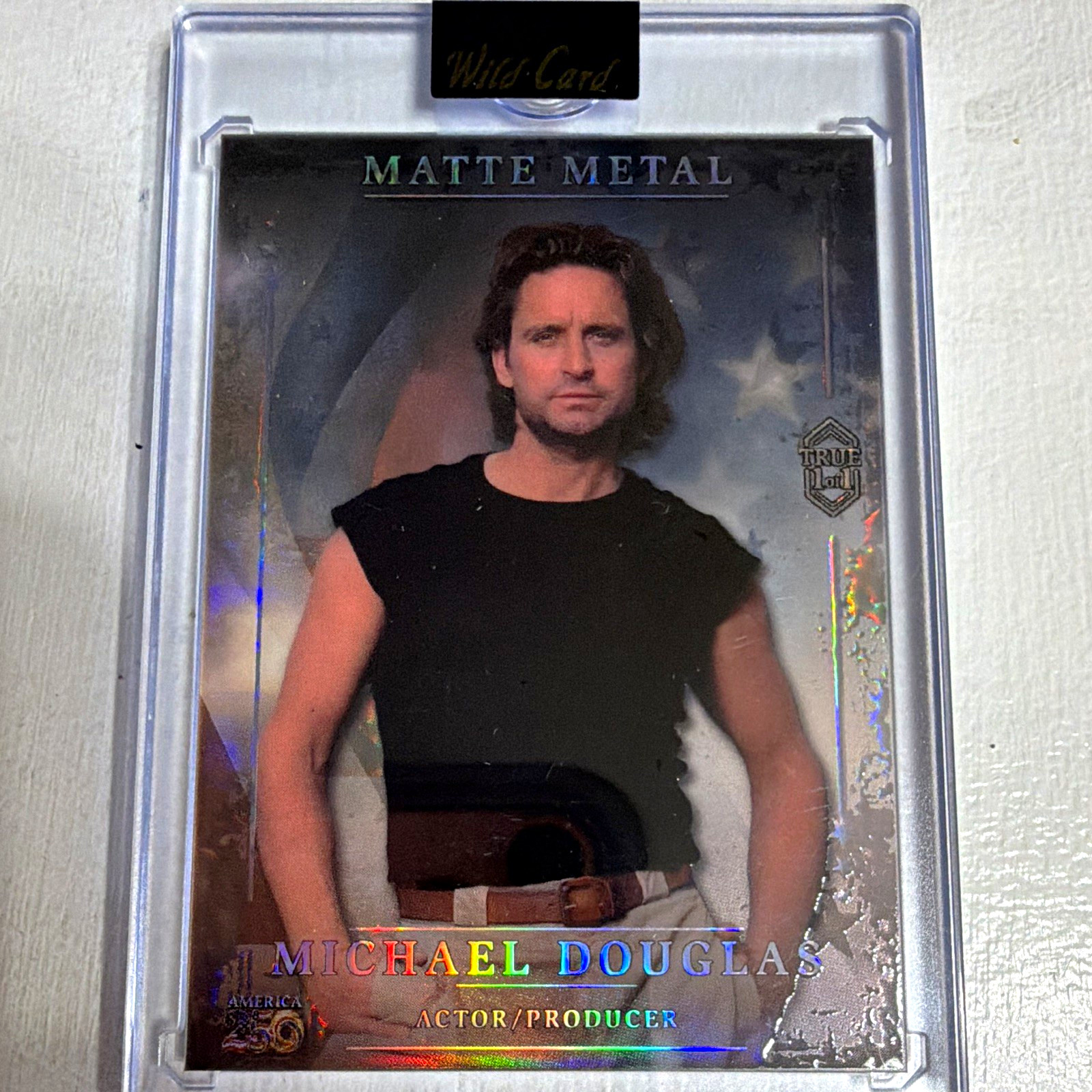 Michael Douglas Wild Card America 250 Matte Metal 1/1