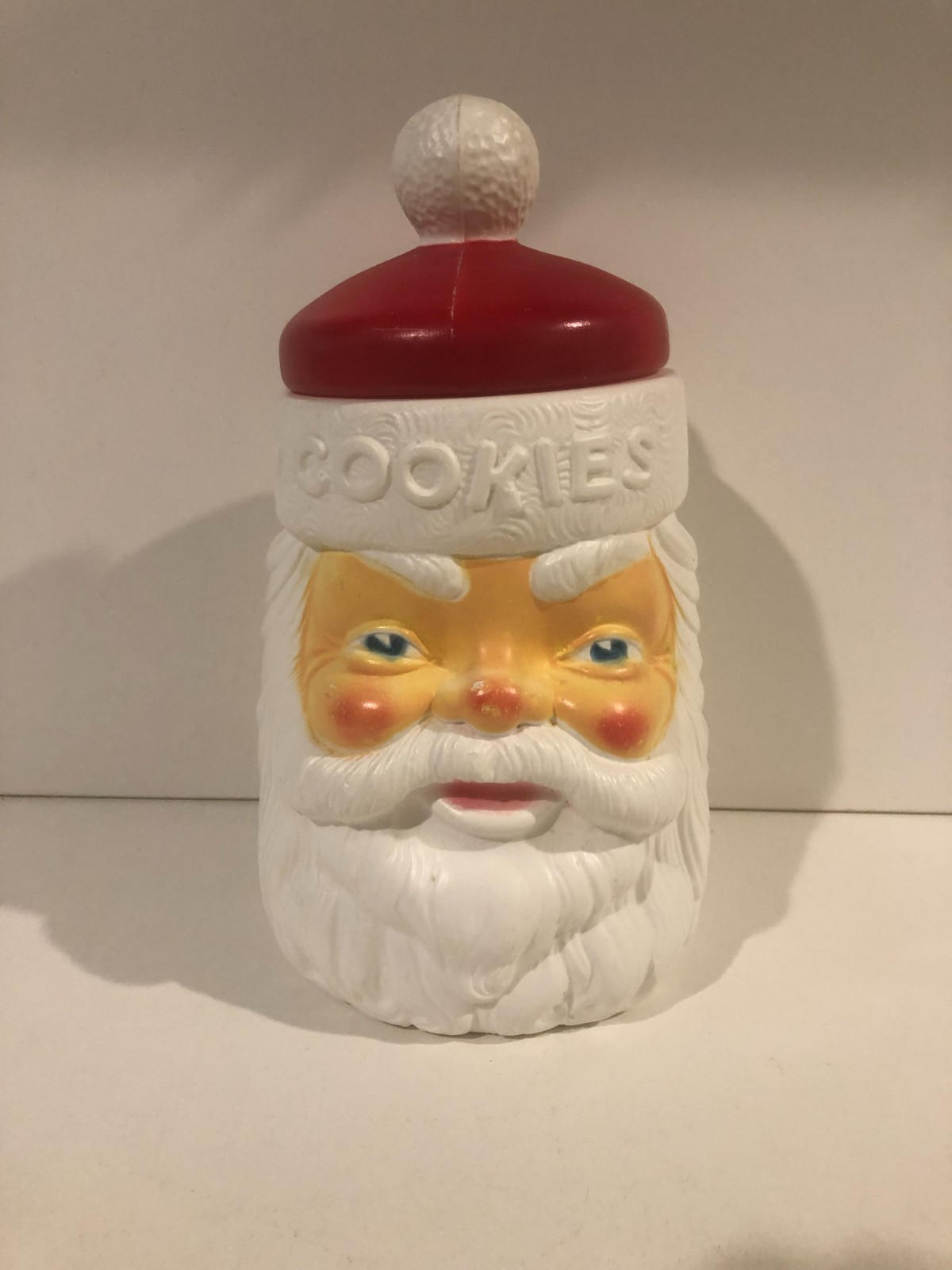 Vintage 1973 Santa Claus Christmas Cookie Jar – 12-Inch Empire Blow Mold