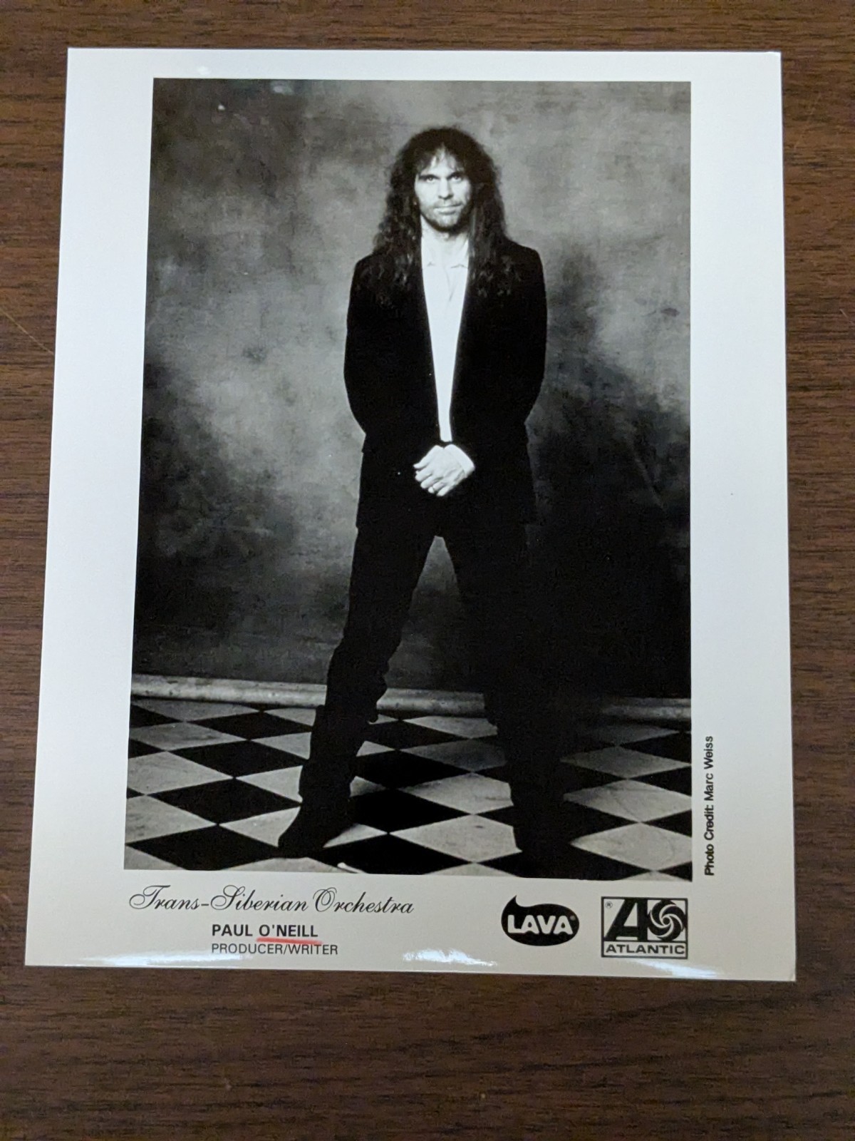 Paul O\'Neill, Founder Of Trans-Siberian Orchestra Rare Vintage 8x10 Promo Photo 