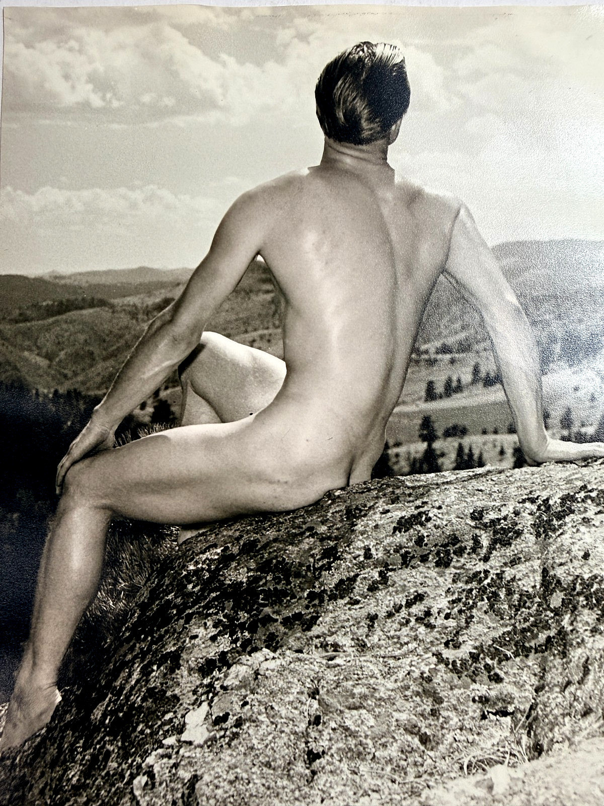 Vintage Western Photography Guild Physiqu – Vintage Male Figure Study Photograph
