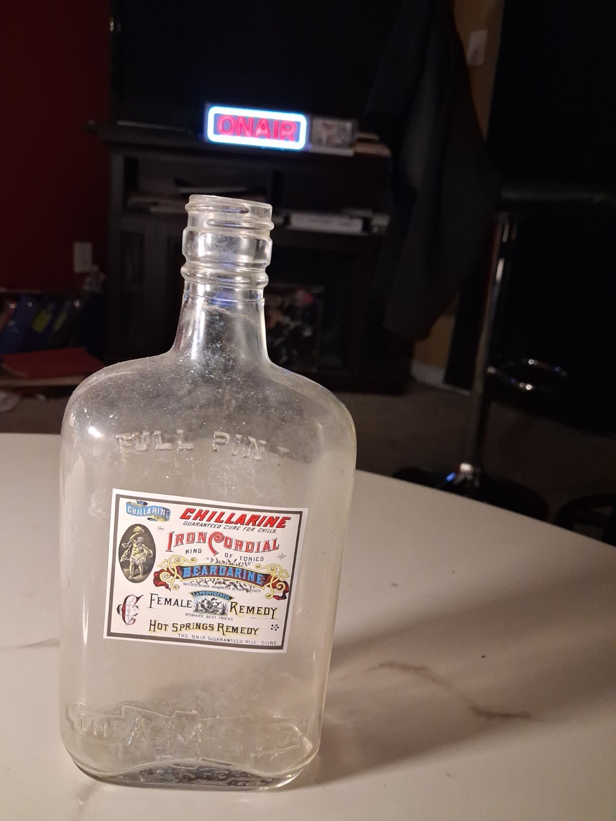 SLING'S 🐍 Vintage A-M-S co Bottle With Female Remedy Replacement Lable SLING'S 🐍 Vintage A-M-S co Bottle With Female Remedy Replacement Lable