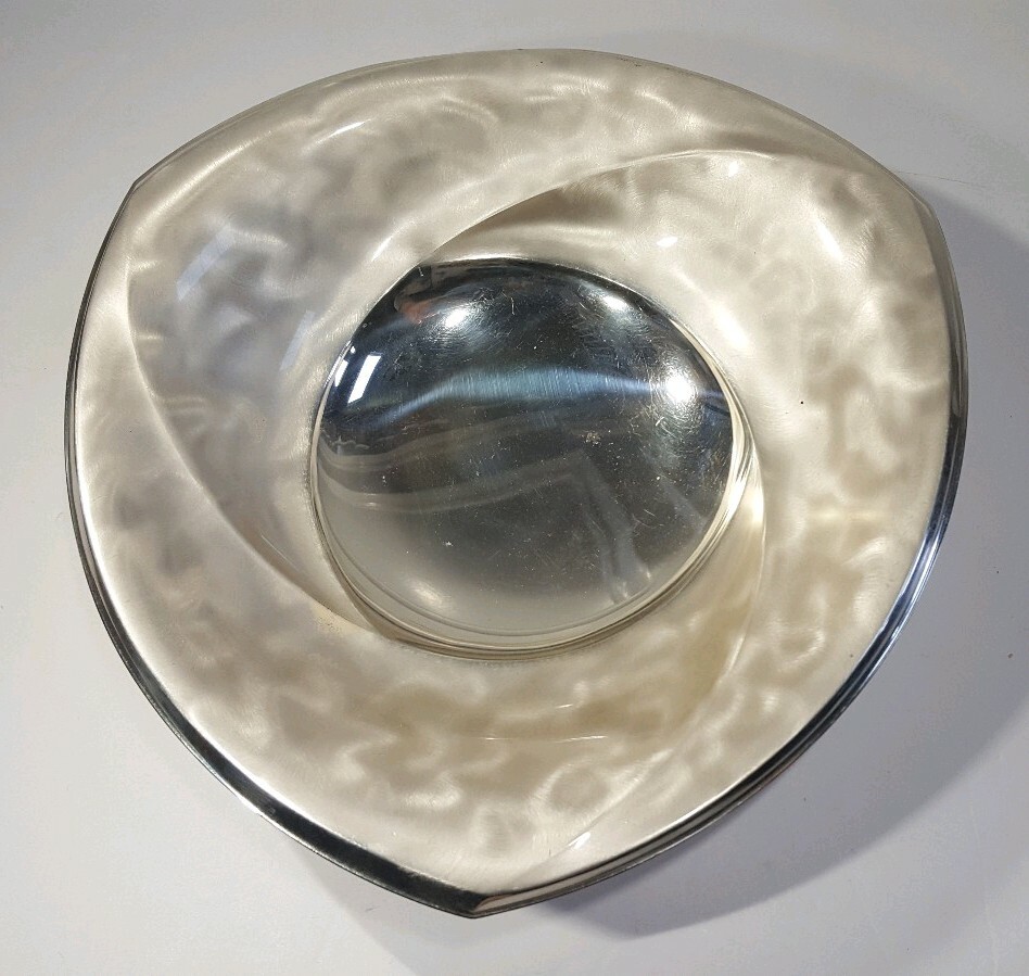 BEAUTIFUL WMF IKORA GERMANY SILVERPLATE FOOTED BOWL, 10 3/4 BEAUTIFUL WMF IKORA GERMANY SILVERPLATE FOOTED BOWL, 10 3/4