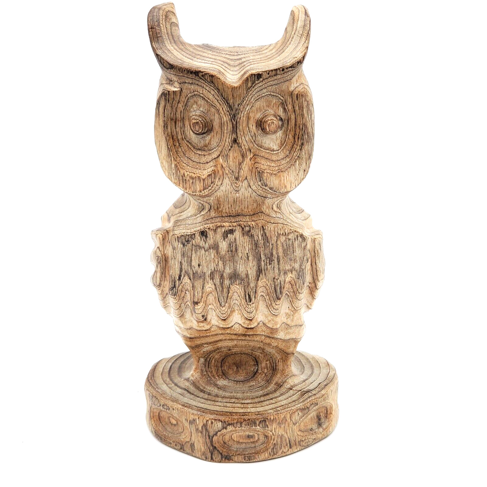 Driftwood Owl Hand Carved Signed Coppland 8