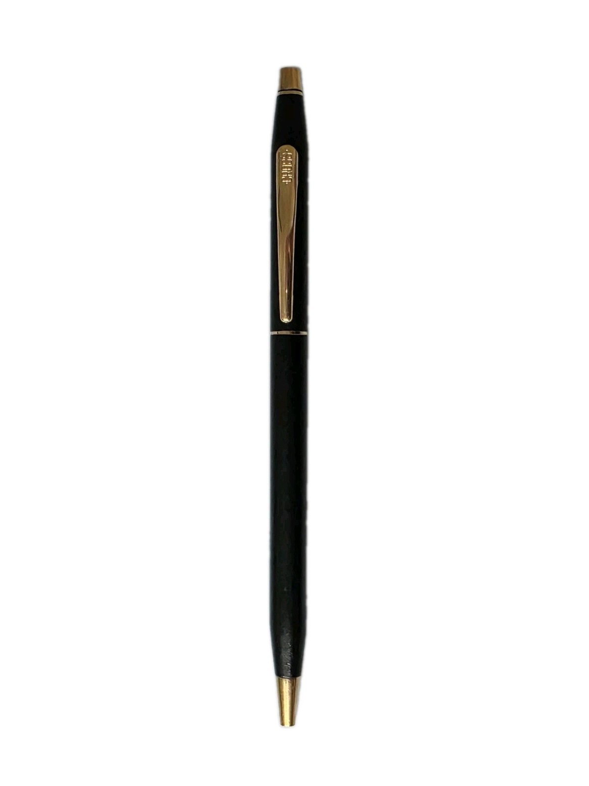Cross Classic Century 4502 Ball Pen Classic Black Matte Gold Trim USA