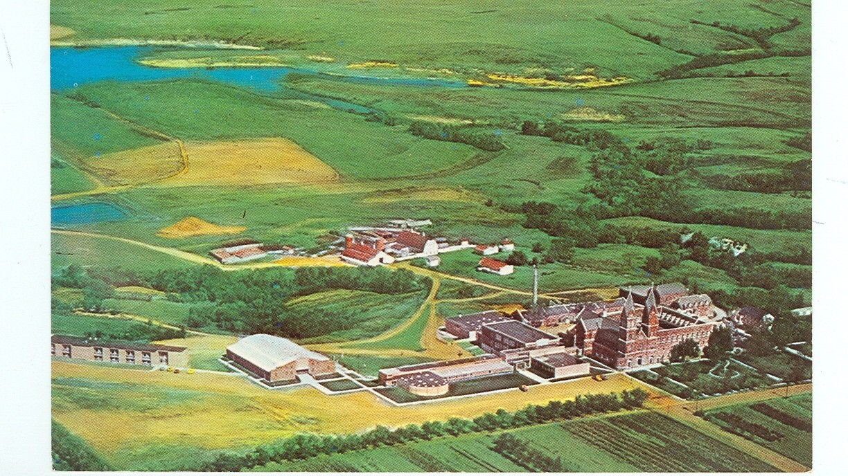 RICHARDTON,NORTH DAKOTA-ASSUMPTION ABBEY-AERIAL-#8015C-(ND-RST*)