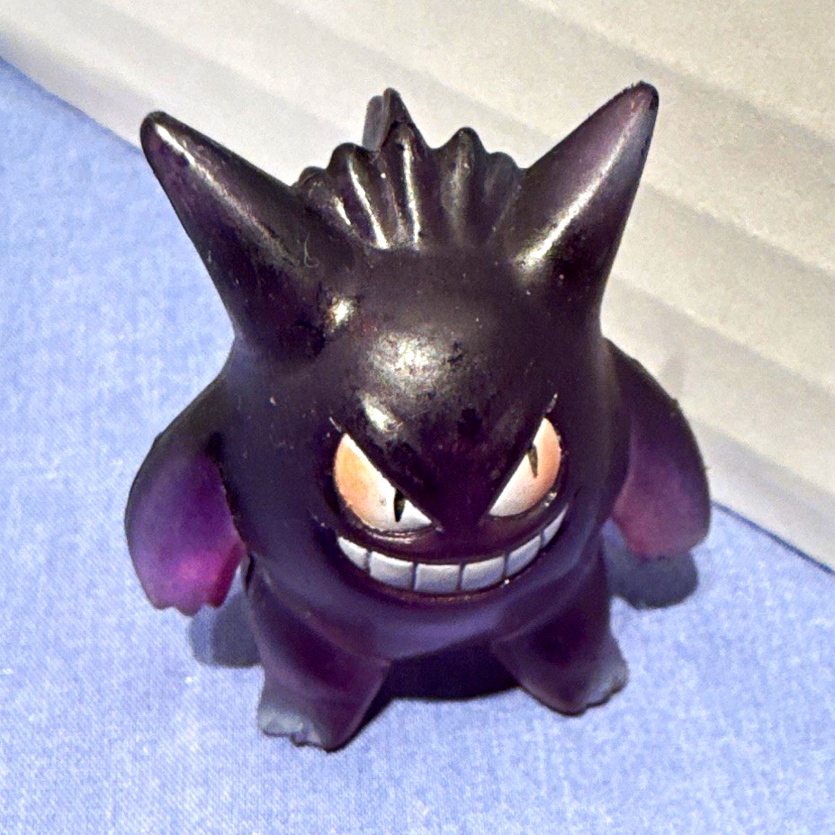 RARE  GENGAR CGTSJ Pokémon Plastic Mini Figurine Anime,No Packaging