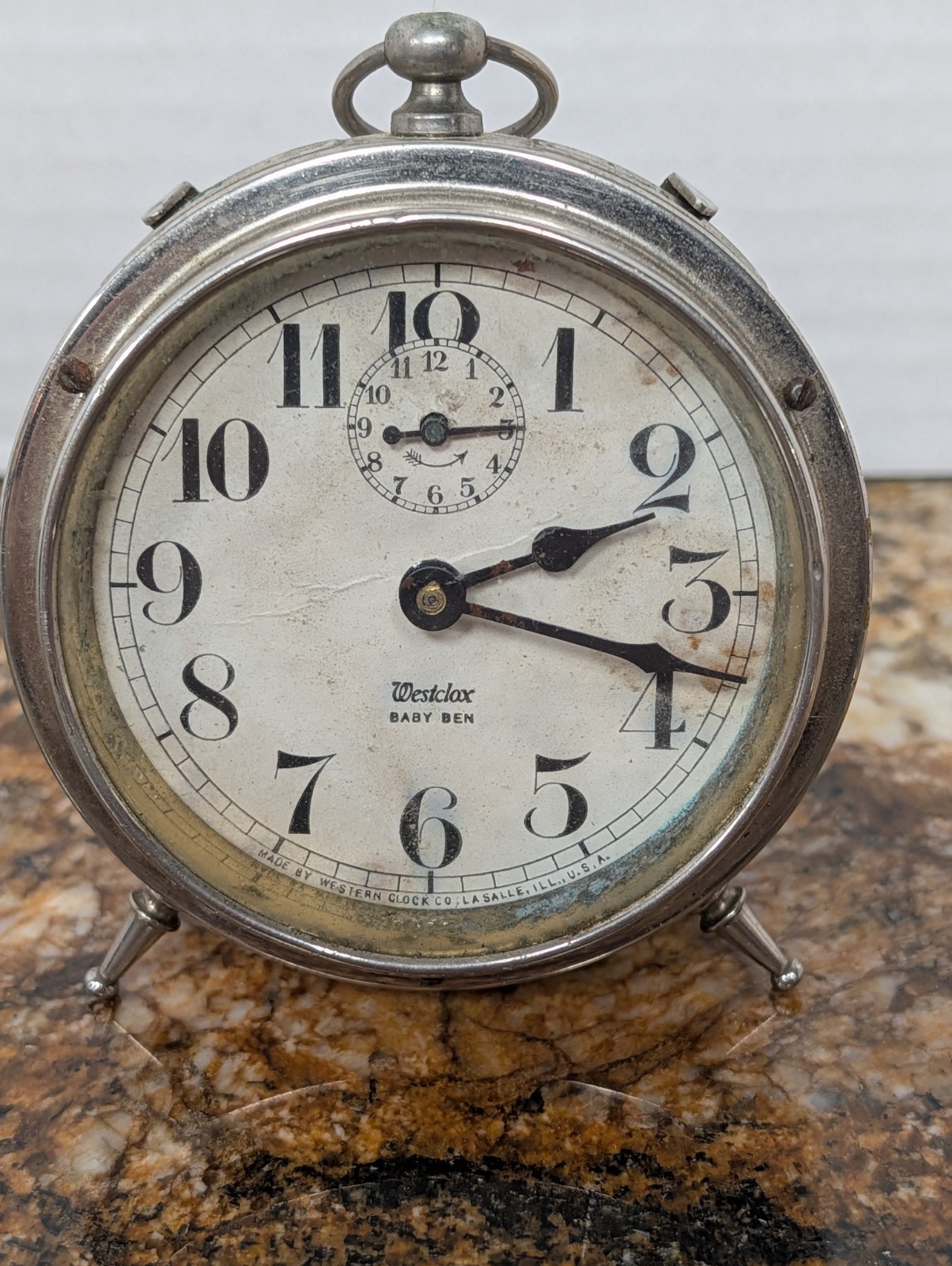 Antique Westclox Big Ben Loud Alarm Wind Up Windup Alarm Clock Early 1900's