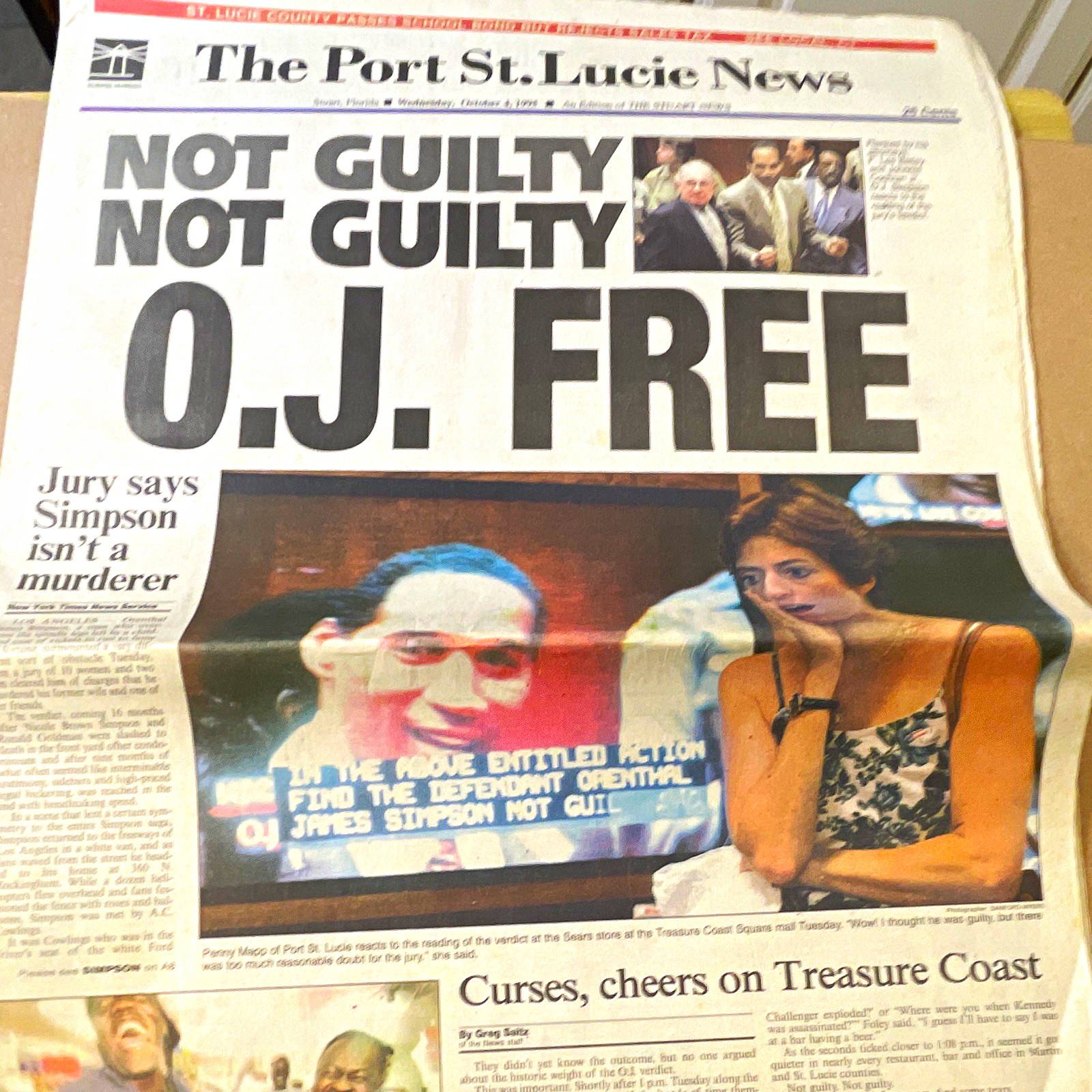 The Port St. Lucie News Newspaper Front Page \