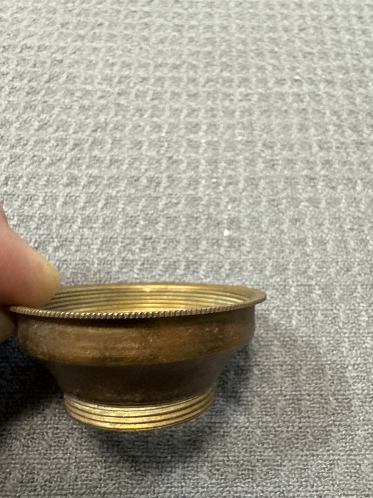 Antique #2 Collar To #3 Burner Oil Lamp Solid Brass Adapter Reduce Expand Part Antique #2 Collar To #3 Burner Oil Lamp Solid Brass Adapter Reduce Expand Part