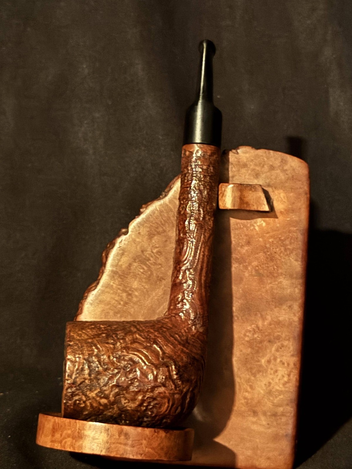 British Briar London Tan Sandblast Short Lovat Estate Pipe 1895-1970 British Briar London Tan Sandblast Short Lovat Estate Pipe 1895-1970