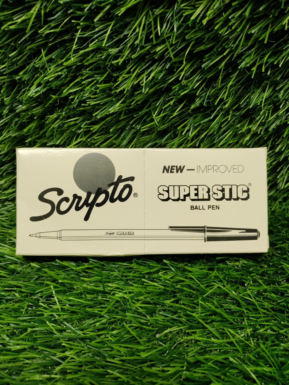 Vintage Scripto Super Stic Ballpoint 10 Pens Black  Med Point