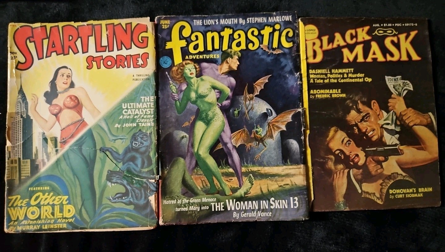 Startling Stories, Fantastic Adventures?, Black Mask , Pulp Magazines Startling Stories, Fantastic Adventures?, Black Mask , Pulp Magazines