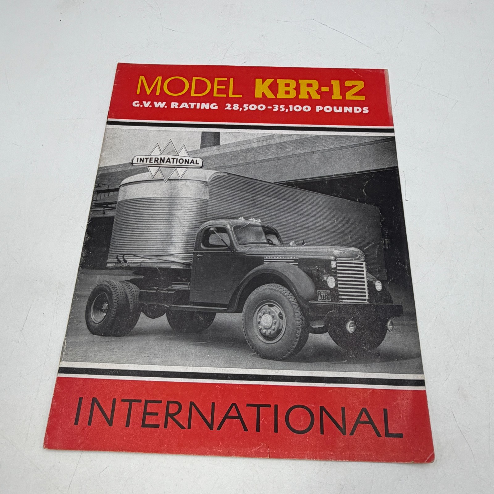 Original 1947 International Harvester KBR 12 Trucks Advertising Sales Brochure